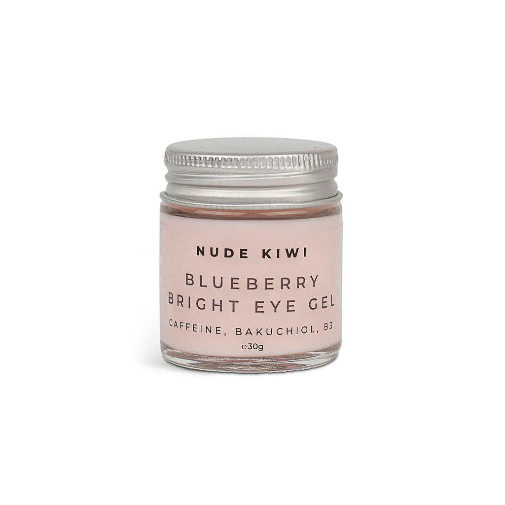 Nude Kiwi Blueberry Bright Eye Gel 30g | Caffeine, Bakuchiol, B3 - Naturally Fabulous