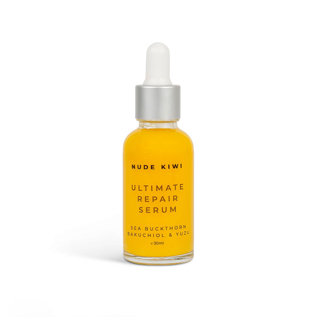 Nude Kiwi Ultimate Repair Serum 30ml - Sea Buckthorn | Bakuchiol | Yuzu - Naturally Fabulous
