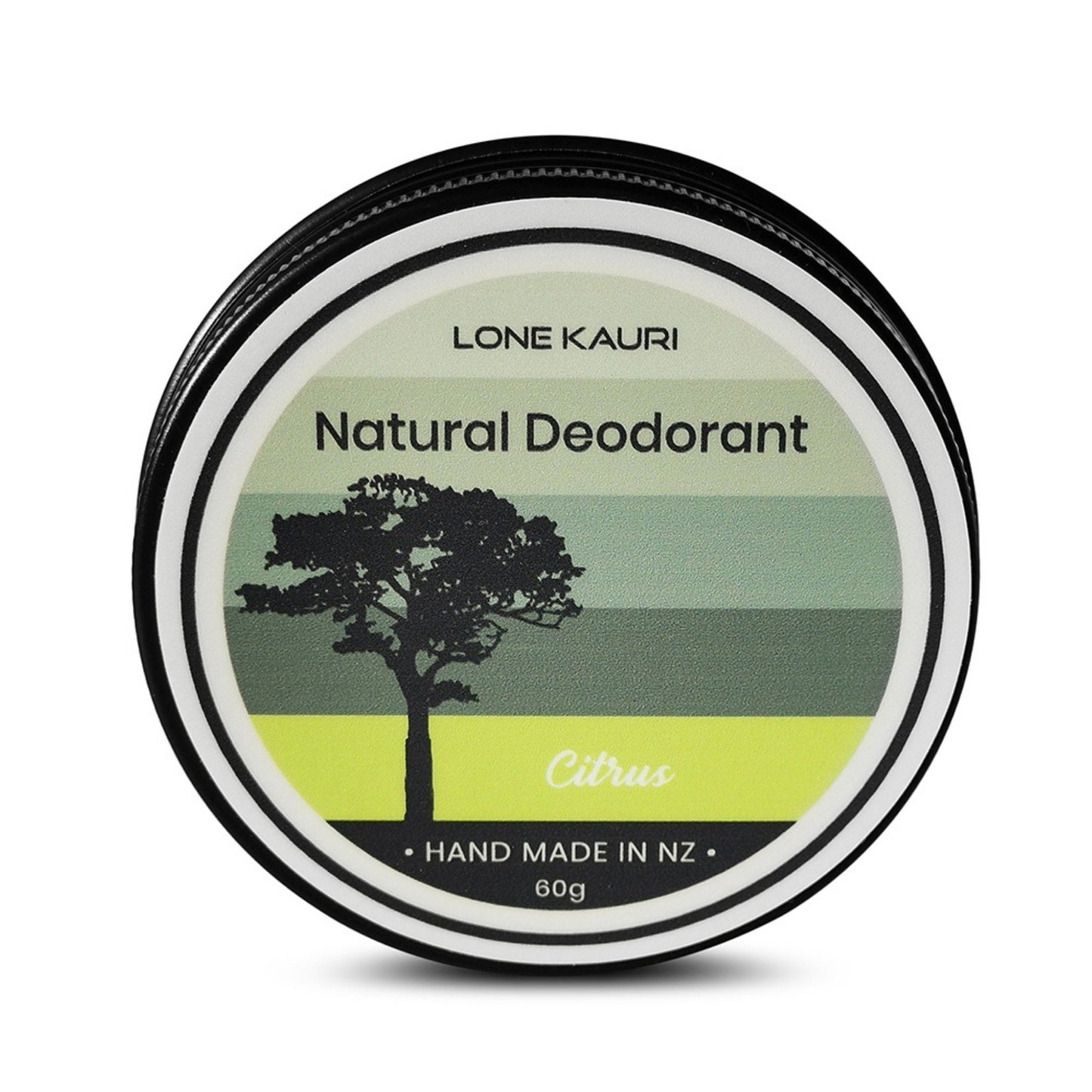 Lone Kauri Natural Deodorant 60g - Citrus - Aluminium Free - Naturally Fabulous