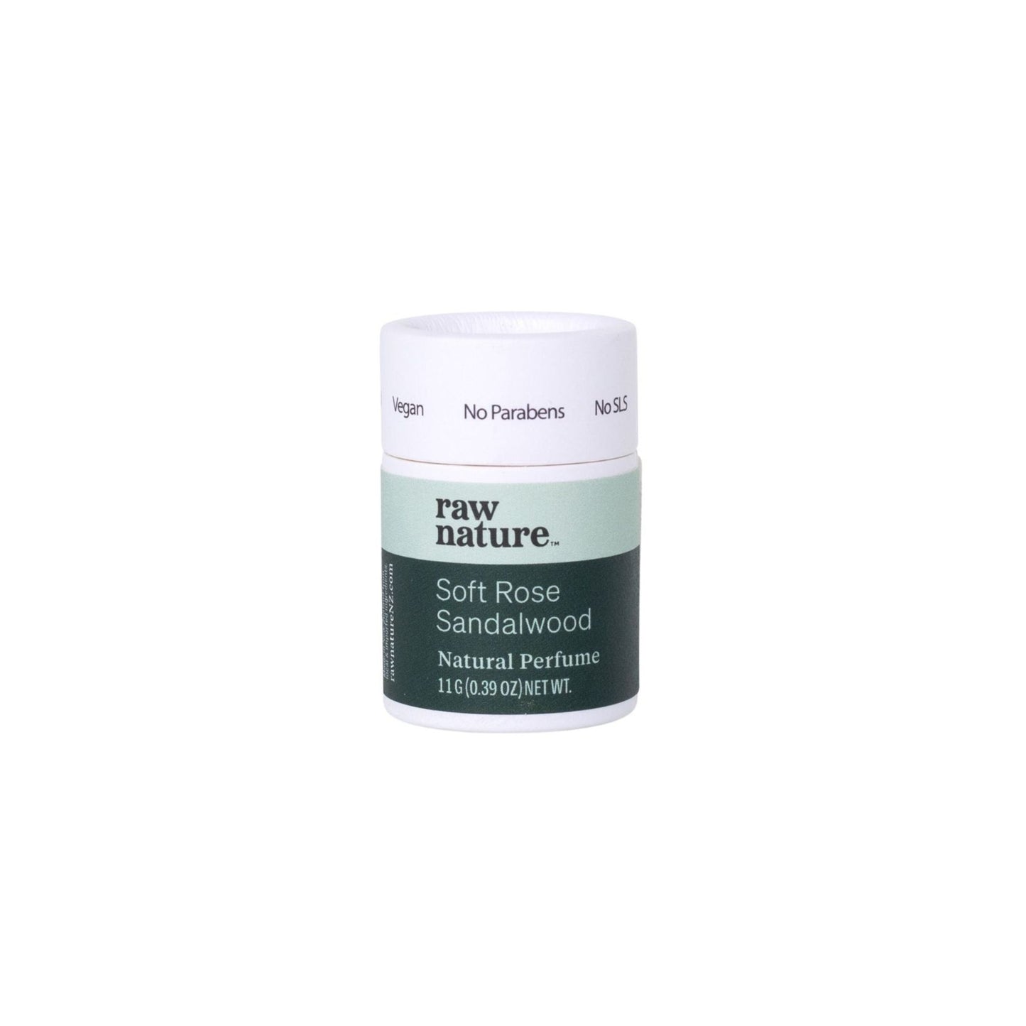 Raw Nature Natural Perfume 11g - Soft Rose + Sandalwood - Naturally Fabulous