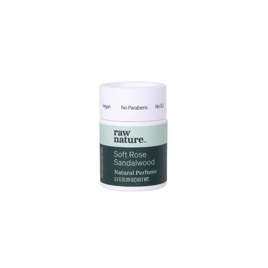 Raw Nature Natural Perfume 11g - Soft Rose + Sandalwood - Naturally Fabulous