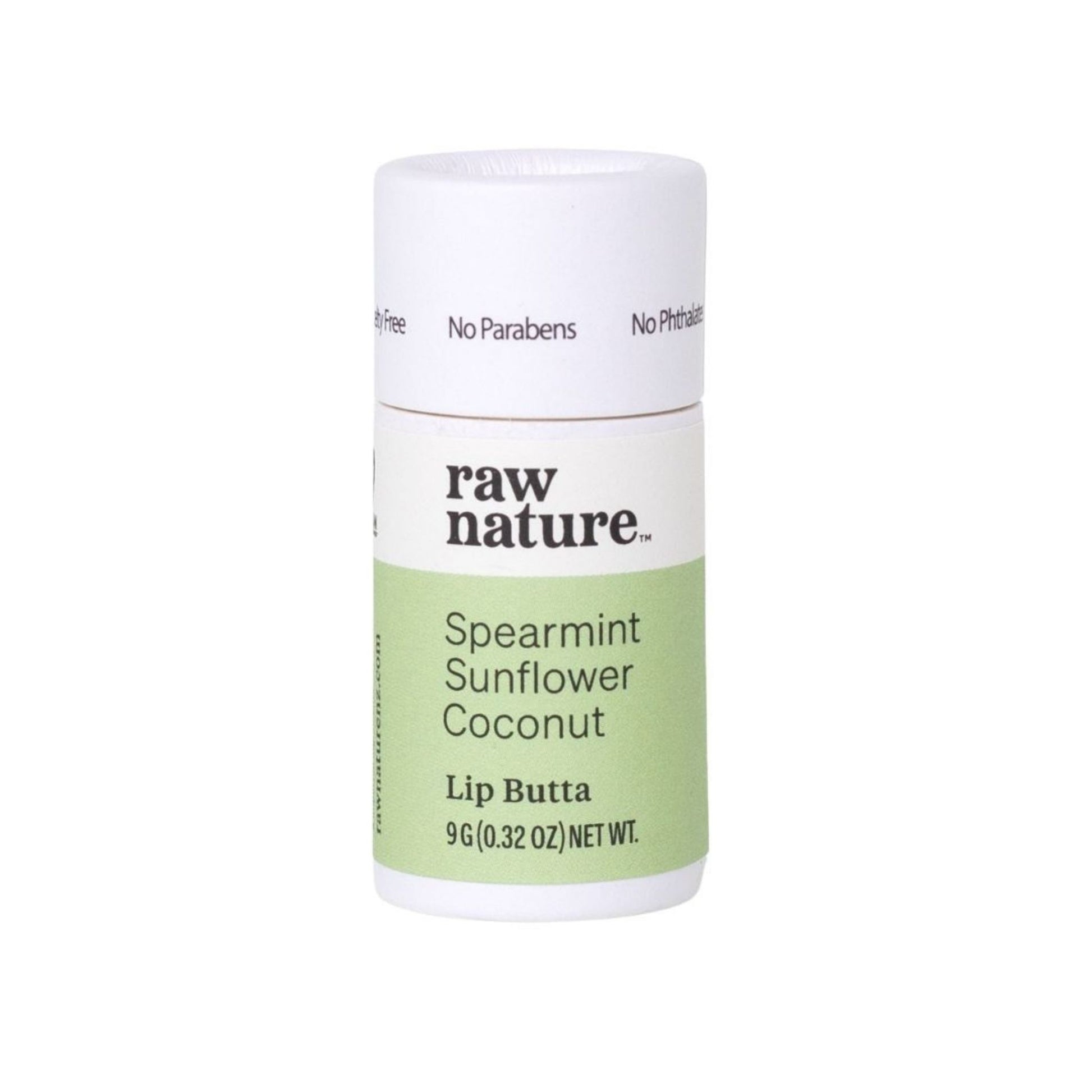 Raw Nature Natural Lip Butta 9g - Spearmint - Naturally Fabulous