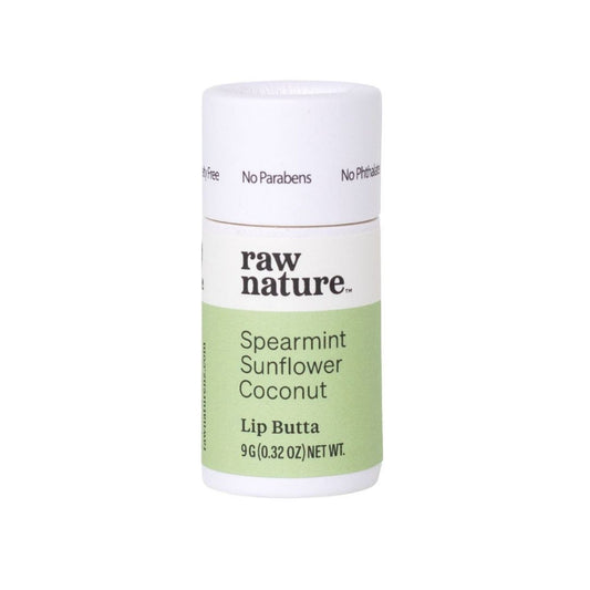 Raw Nature Natural Lip Butta 9g - Spearmint - Naturally Fabulous