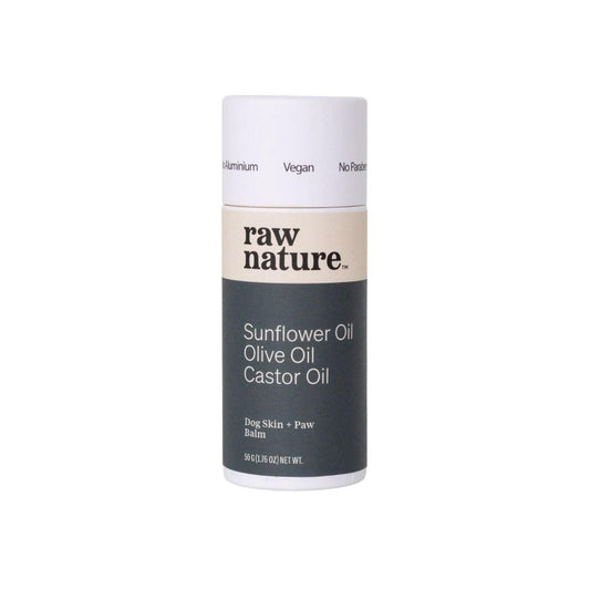 Raw Nature Dog Skin + Paw Balm 50g - Sunflower | Olive Oil | Castor Oil - Naturally Fabulous