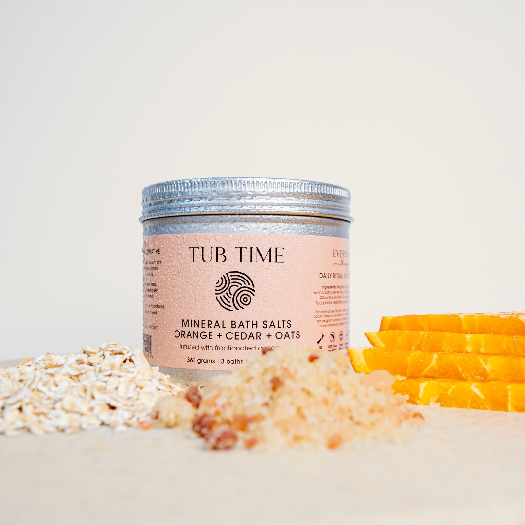 Everyday Things Tub Time Mineral Salts - Orange + Cedar + Oats - Naturally Fabulous