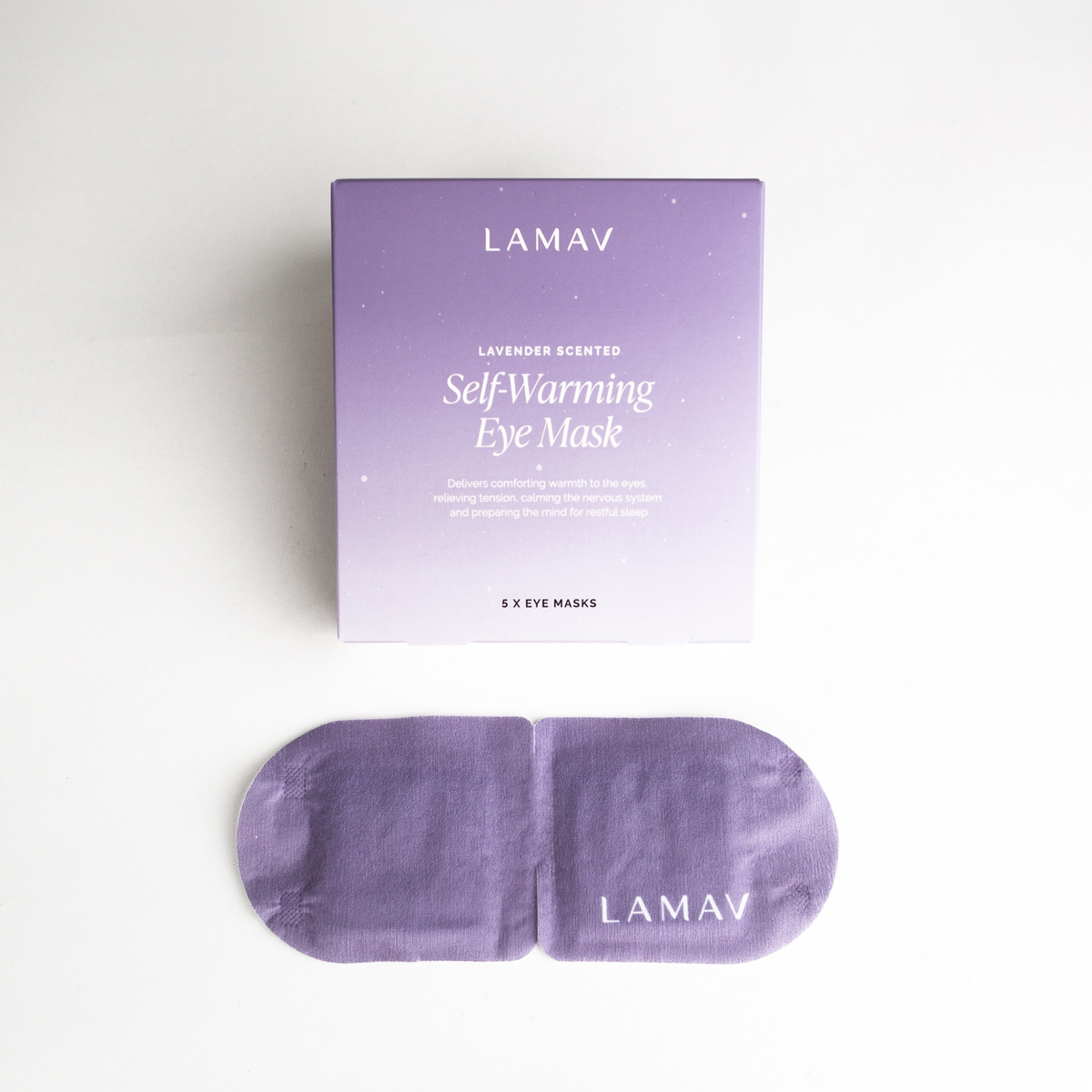 LAMAV self warming eye mask lavender