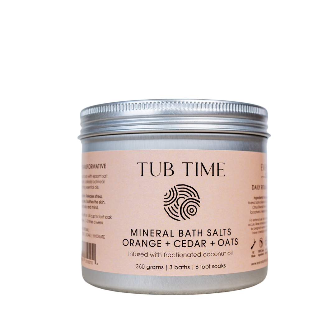 Everyday Things Tub Time Mineral Salts - Orange + Cedar + Oats - Naturally Fabulous