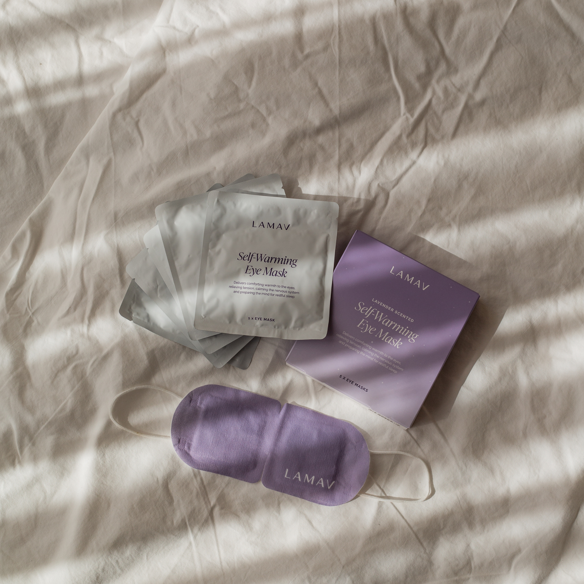 LAMAV Self Warming Eye Mask 5 pack box