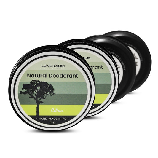 Lone Kauri Natural Deodorant 60g - Citrus - Aluminium Free - Naturally Fabulous