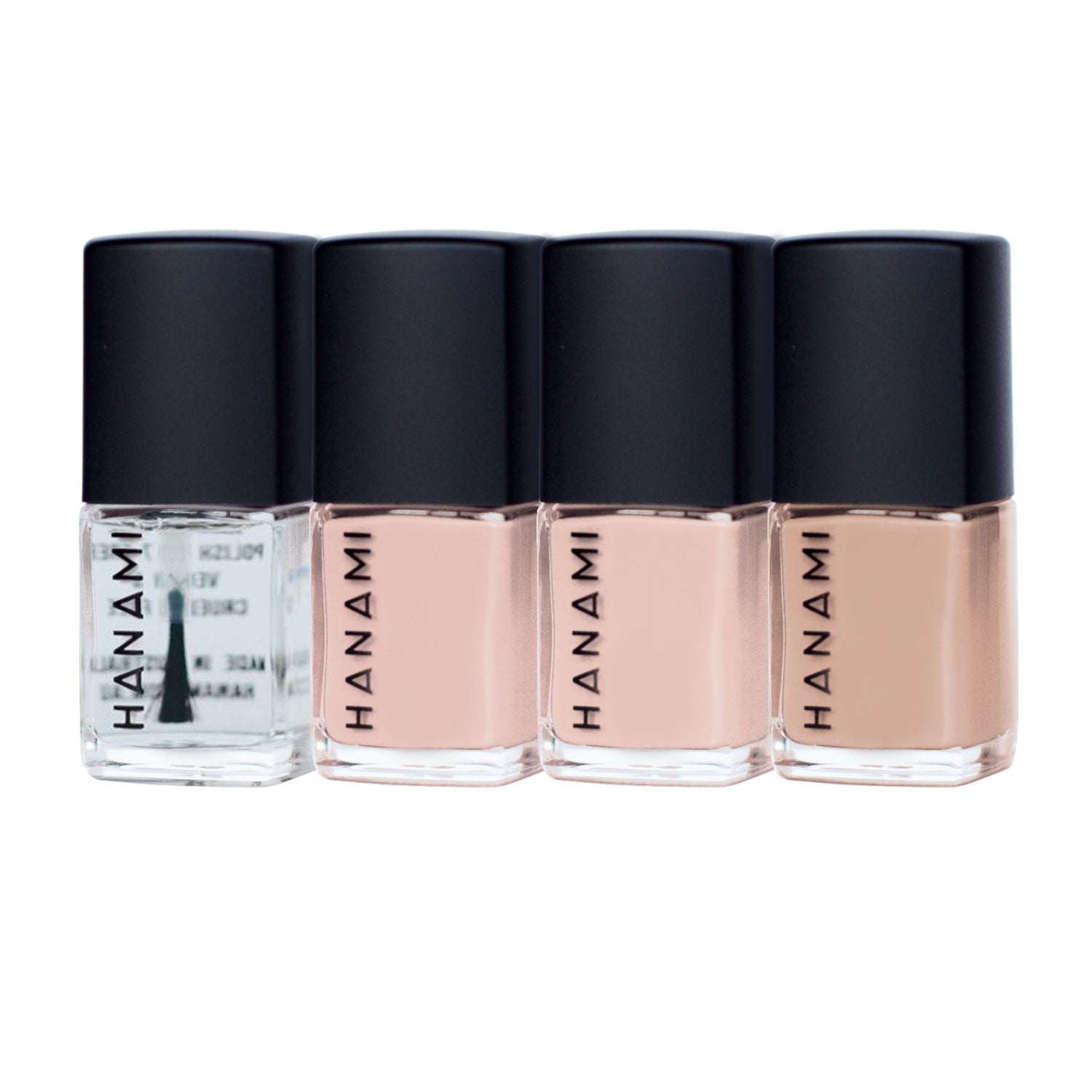 Hanami nail polishes in nudes for French manicure