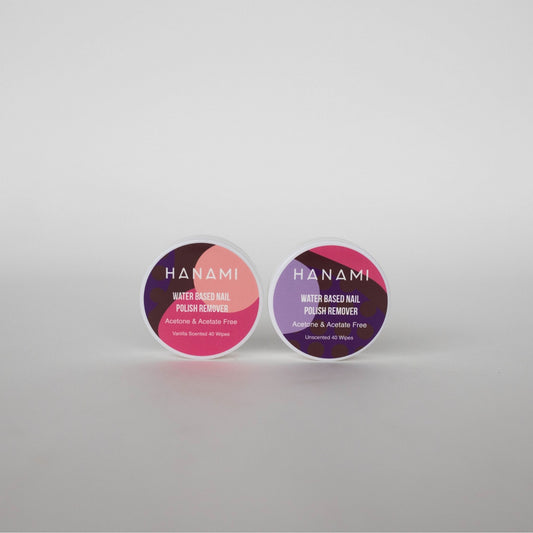 Hanami Nail Polish Remover Wipes (Vanilla Or Unscented) - Naturally Fabulous