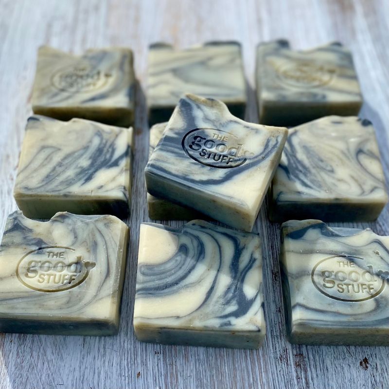 Kawakawa & Charcoal Soap | Unscented | The Good Stuff