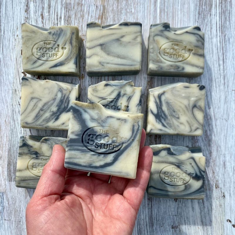 Kawakawa & Charcoal Soap | Unscented | The Good Stuff