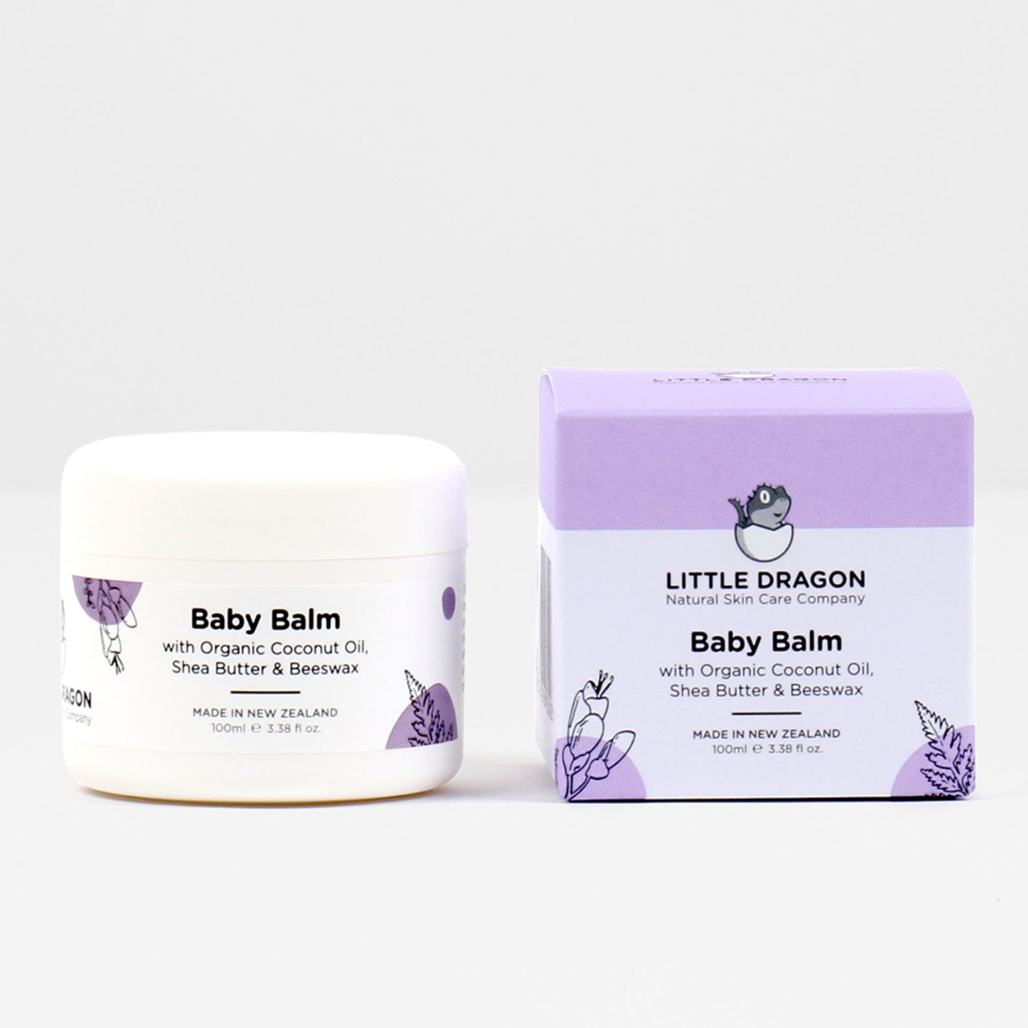 Little Dragon Baby Balm with Coconut Oil, Shea butter & Beeswax. Nappy rash cream
