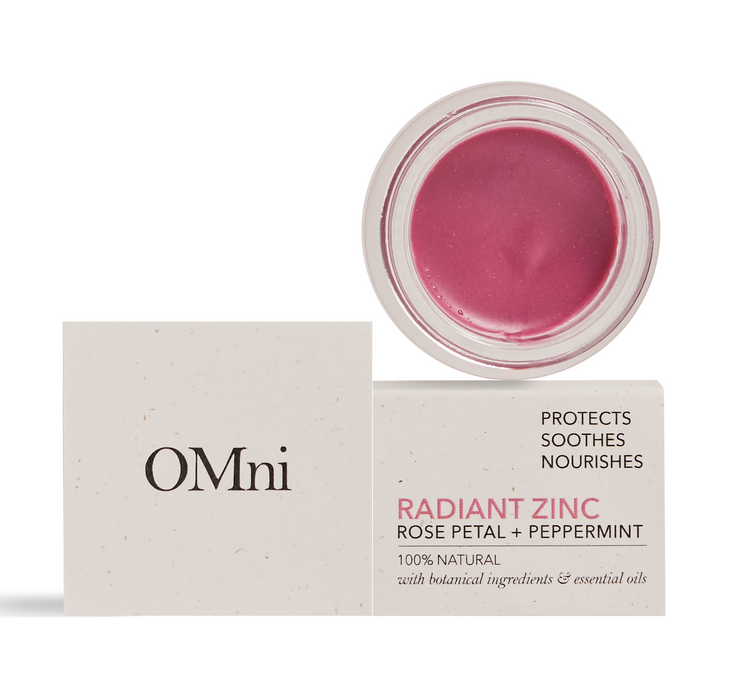 OMni Radiant Zinc 8g - Rose Petal + Peppermint