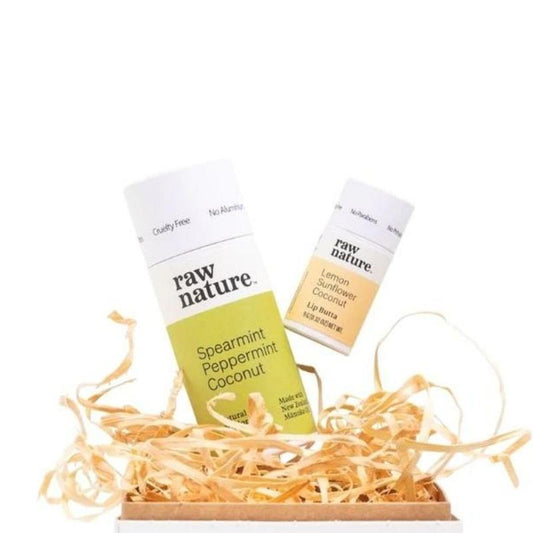 Raw Nature Gift Set - Deodorant 50g + Lip Balm 7g - Naturally Fabulous