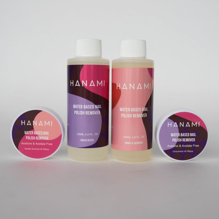 Hanami Nail Polish Remover Wipes (Vanilla Or Unscented)