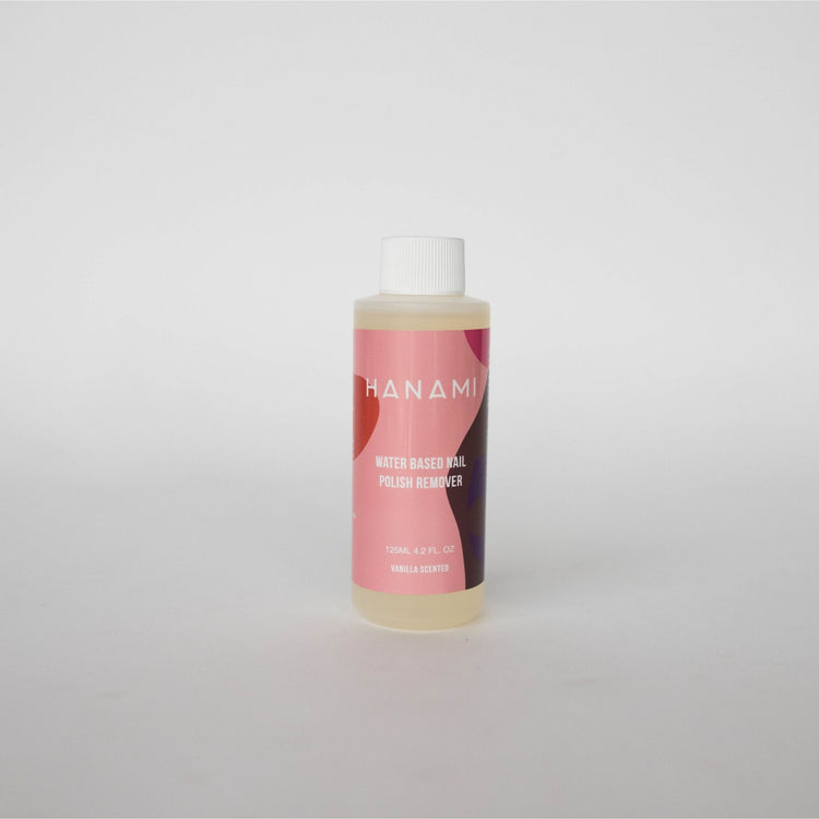 Hanami Nail Polish Water Based Remover Liquid (Vanilla Or Unscented)