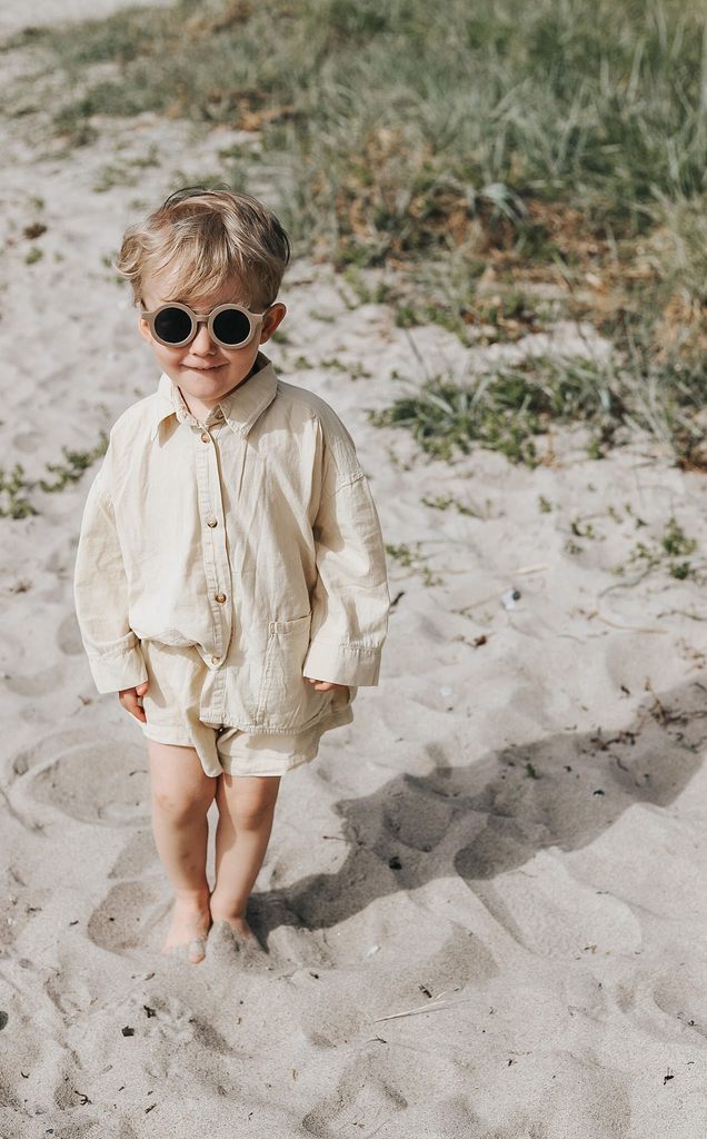 Grech & Co. Sustainable Kids Sunnies - Stone - Naturally Fabulous